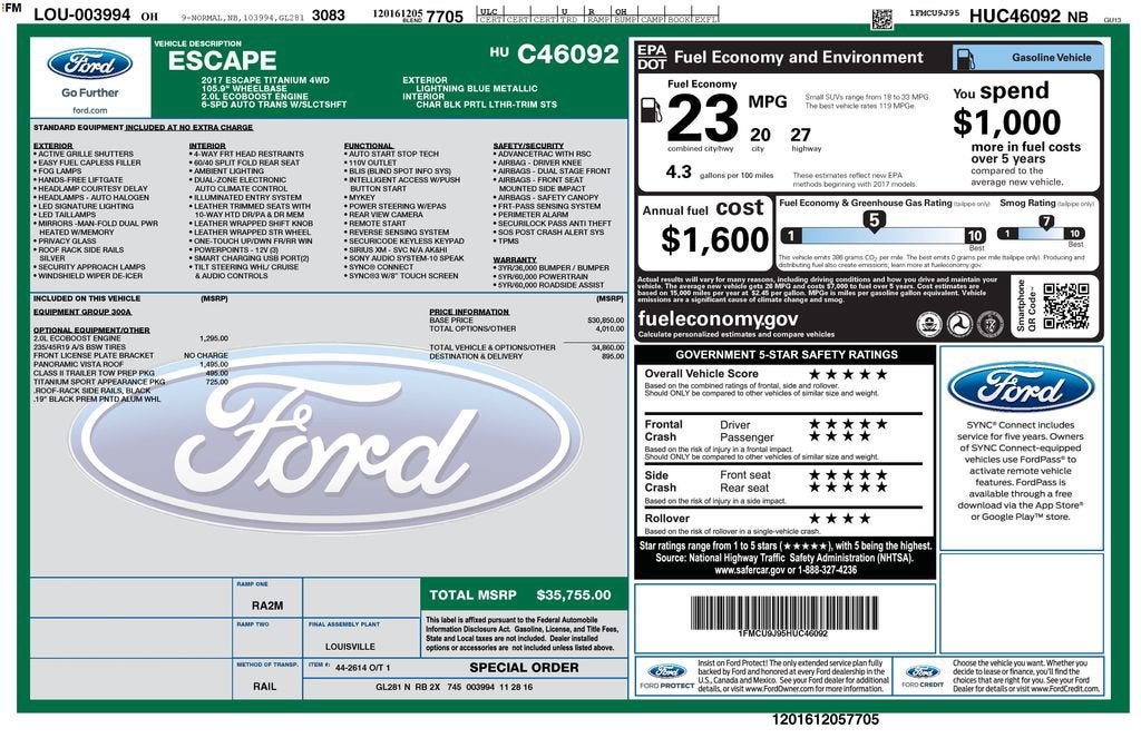2017 Ford Escape Titanium