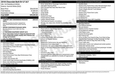 2018 Chevrolet Bolt EV LT