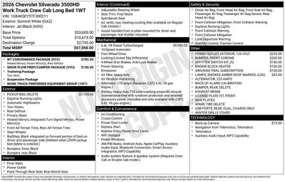 2026 Chevrolet Silverado 3500 HD WT