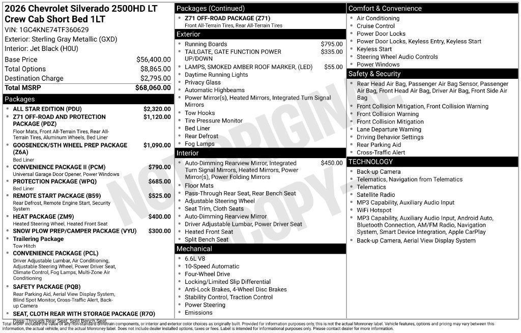 2026 Chevrolet Silverado 2500 HD LT