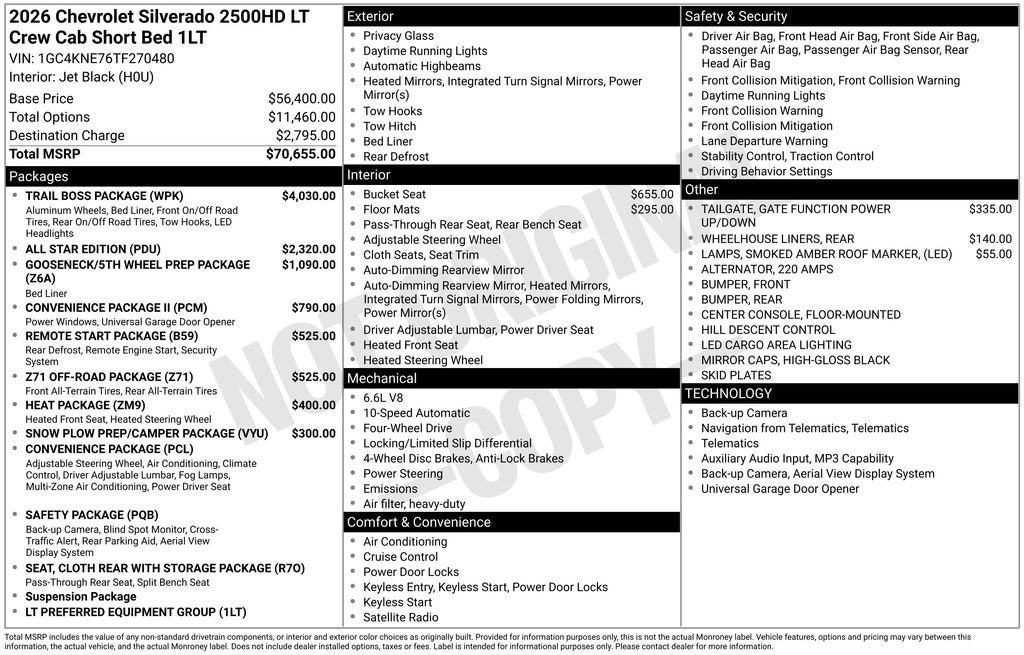 2026 Chevrolet Silverado 2500 HD LT