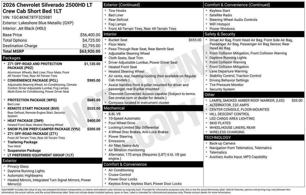 2026 Chevrolet Silverado 2500 HD LT