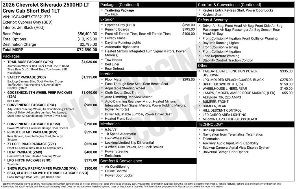 2026 Chevrolet Silverado 2500 HD LT