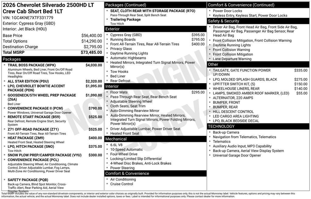 2026 Chevrolet Silverado 2500 HD LT