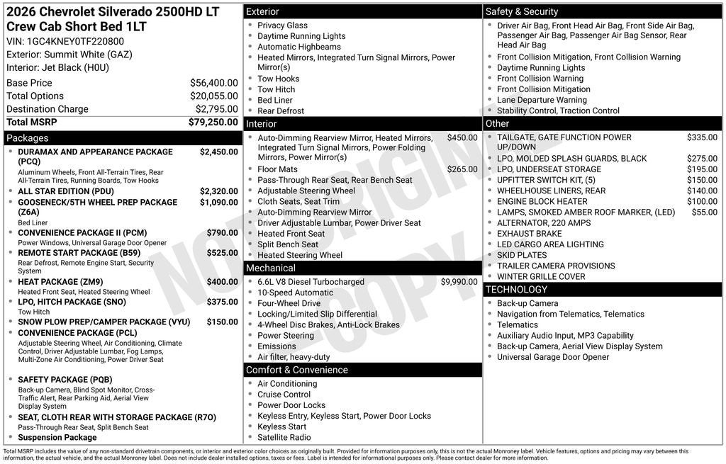 2026 Chevrolet Silverado 2500 HD LT