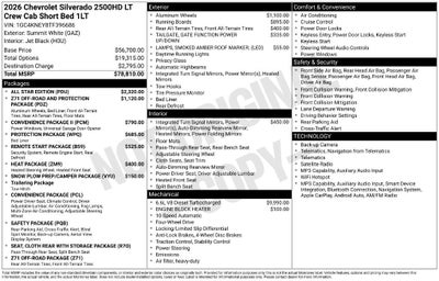 2026 Chevrolet Silverado 2500 HD LT
