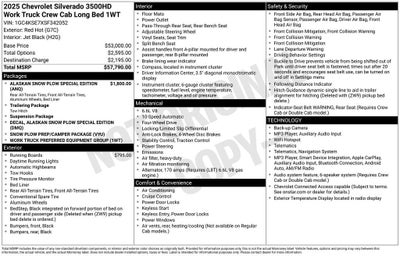 2025 Chevrolet Silverado 3500 HD WT