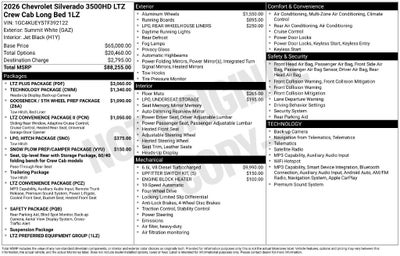 2026 Chevrolet Silverado 3500 HD LTZ DRW