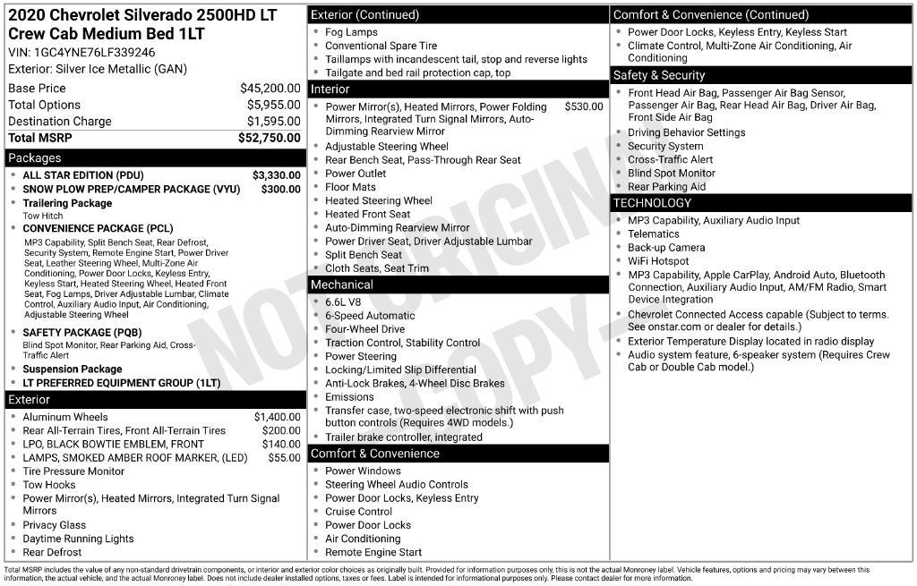 2020 Chevrolet Silverado 2500 HD LT