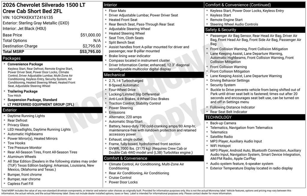 2026 Chevrolet Silverado 1500 LT (2FL)