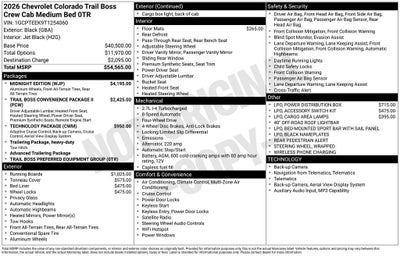 2026 Chevrolet Colorado Trail Boss