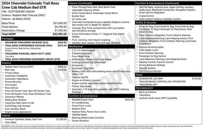 2024 Chevrolet Colorado Trail Boss