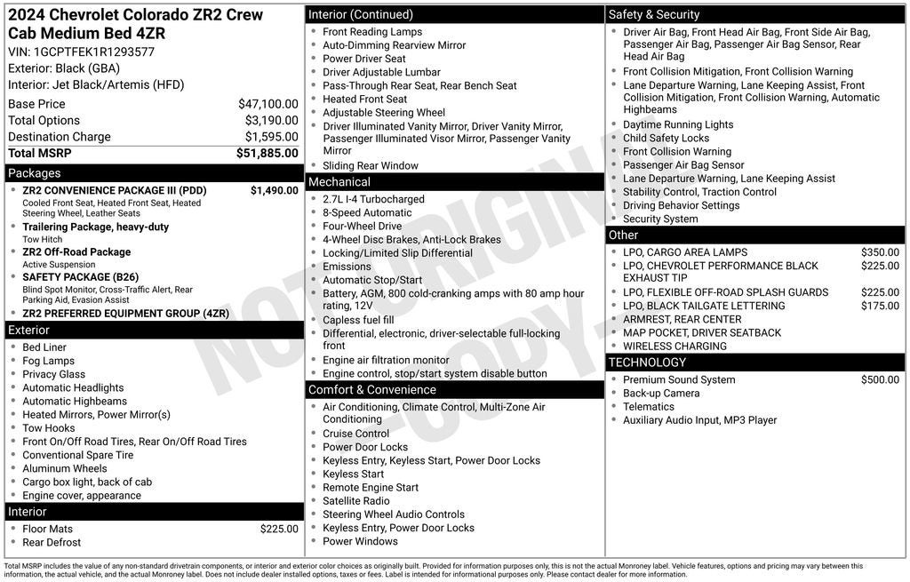 2024 Chevrolet Colorado ZR2