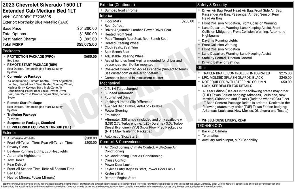 2023 Chevrolet Silverado 1500 LT