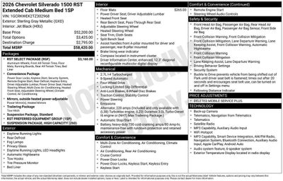 2026 Chevrolet Silverado 1500 RST