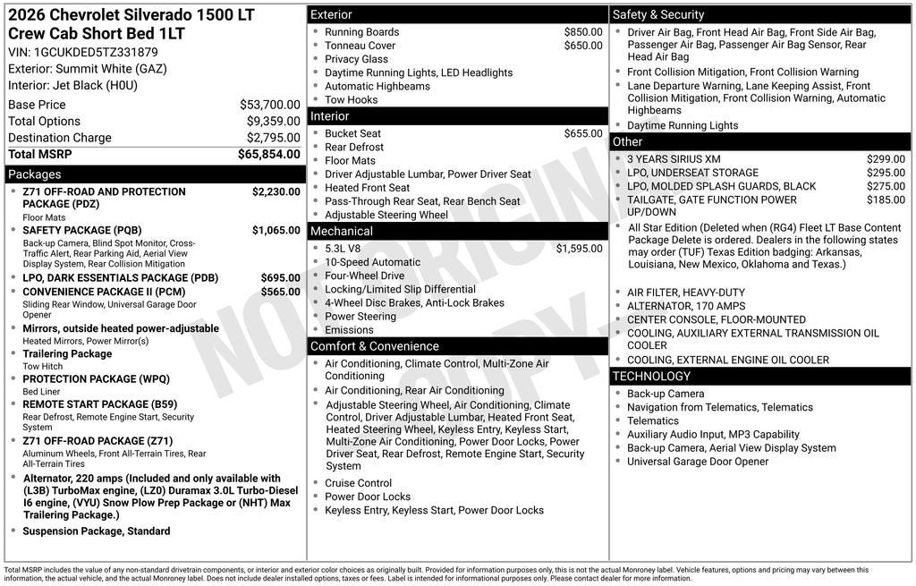 2026 Chevrolet Silverado 1500 LT