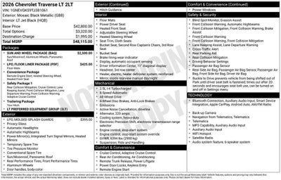 2026 Chevrolet Traverse LT