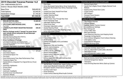 2019 Chevrolet Traverse Premier