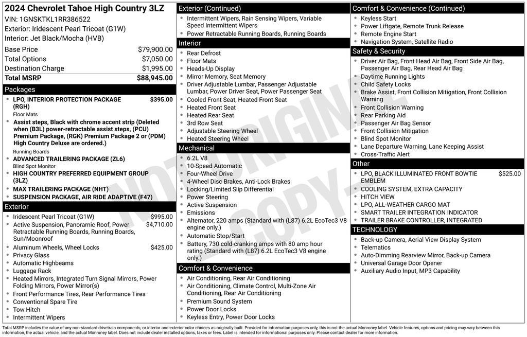 2024 Chevrolet Tahoe High Country