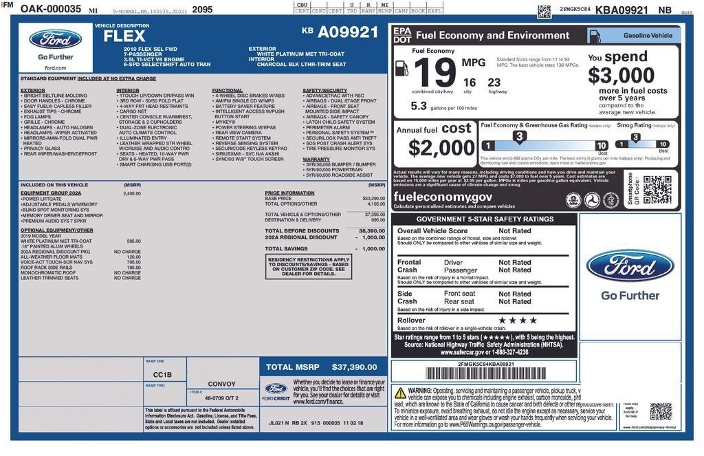 2019 Ford Flex SEL