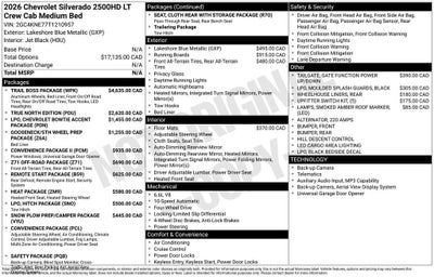 2026 Chevrolet Silverado 2500 HD LT