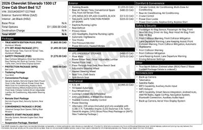 2026 Chevrolet Silverado 1500 LT
