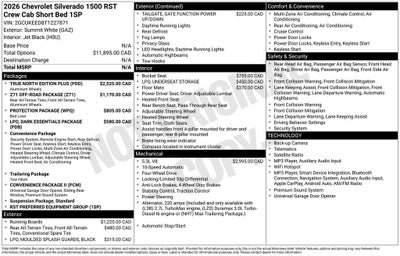 2026 Chevrolet Silverado 1500 RST