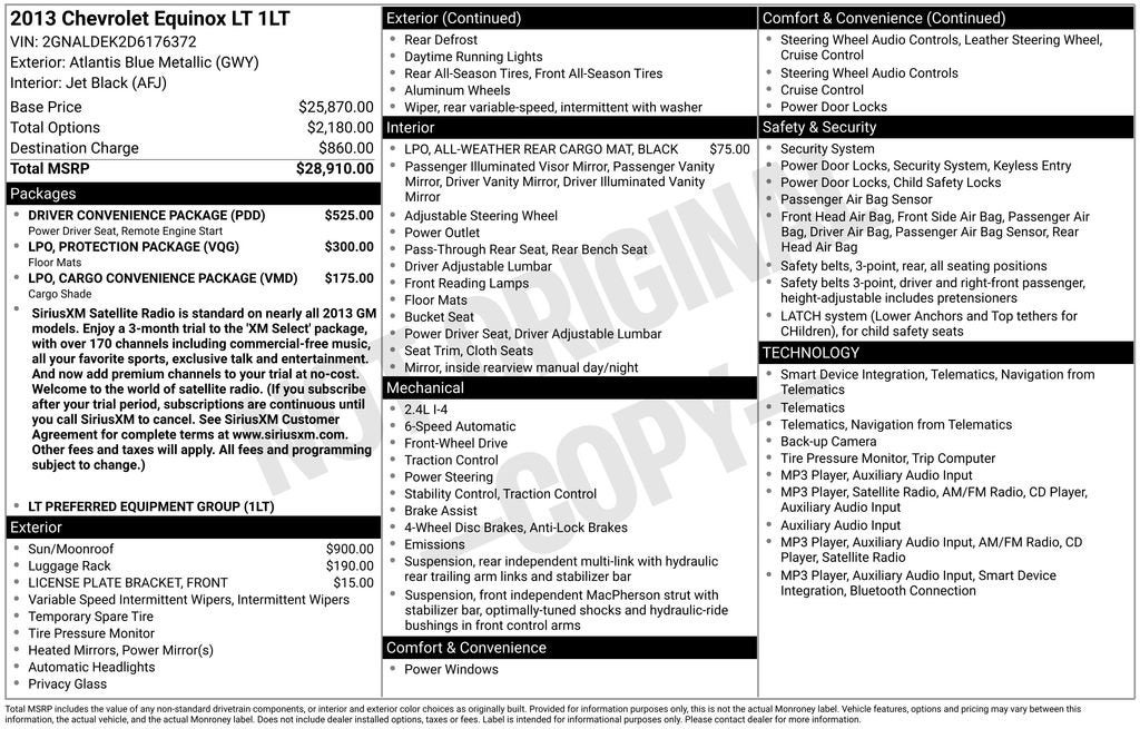 2013 Chevrolet Equinox LT