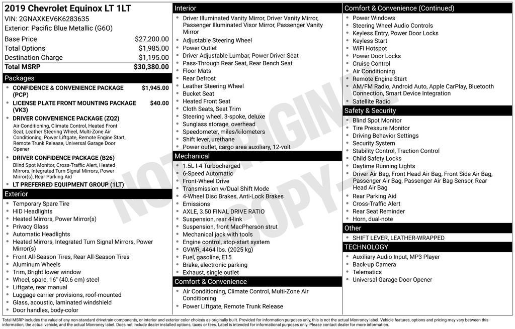 2019 Chevrolet Equinox LT