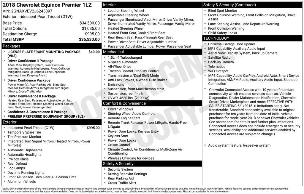 2018 Chevrolet Equinox Premier