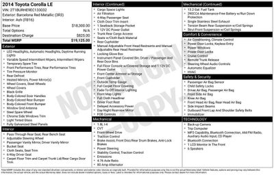 2014 Toyota Corolla L