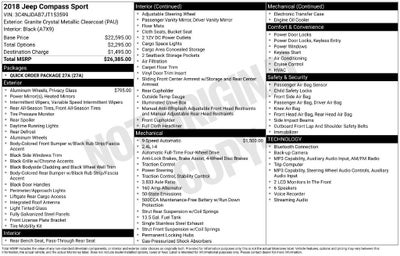 2018 Jeep Compass Sport