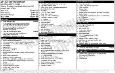 2018 Jeep Compass Sport 4x4