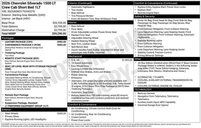 2026 Chevrolet Silverado 1500 LT