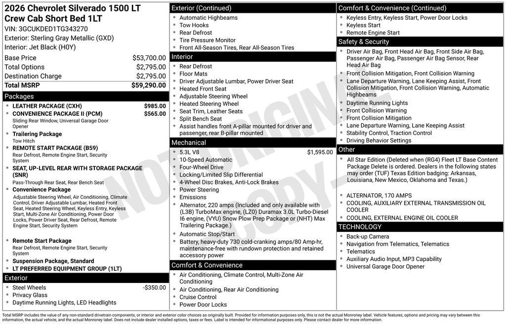 2026 Chevrolet Silverado 1500 LT