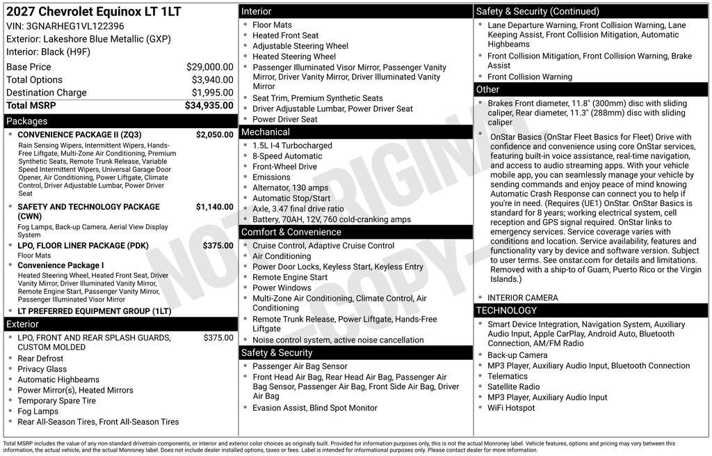 2027 Chevrolet Equinox LT - Photo 35