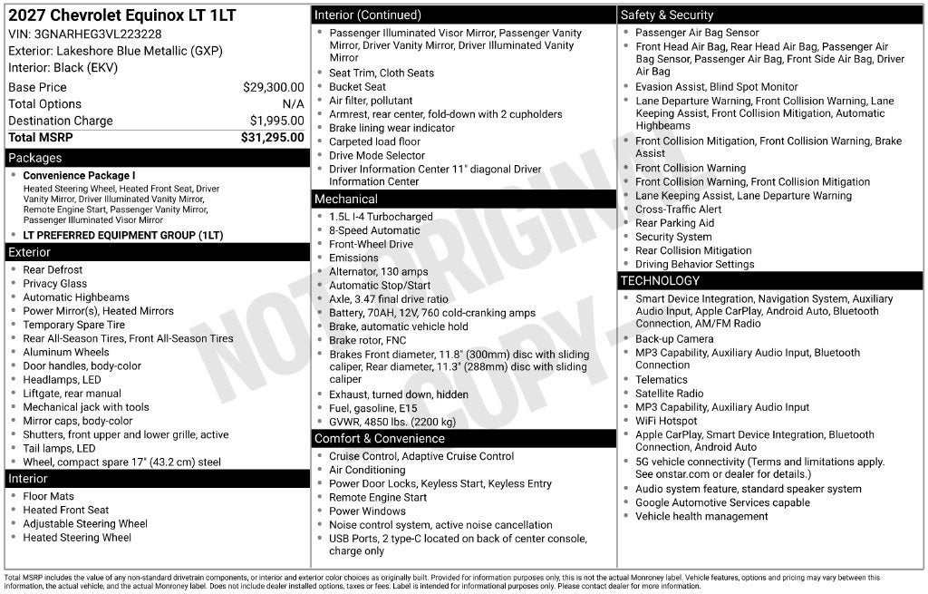 2027 Chevrolet Equinox LT - Photo 27