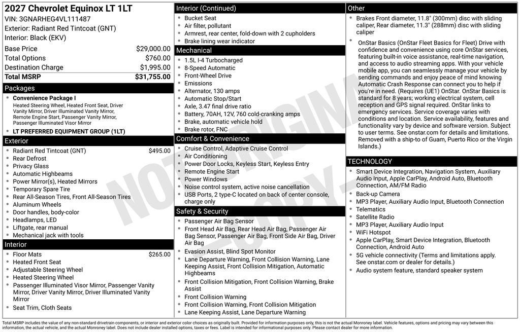2027 Chevrolet Equinox LT - Photo 34