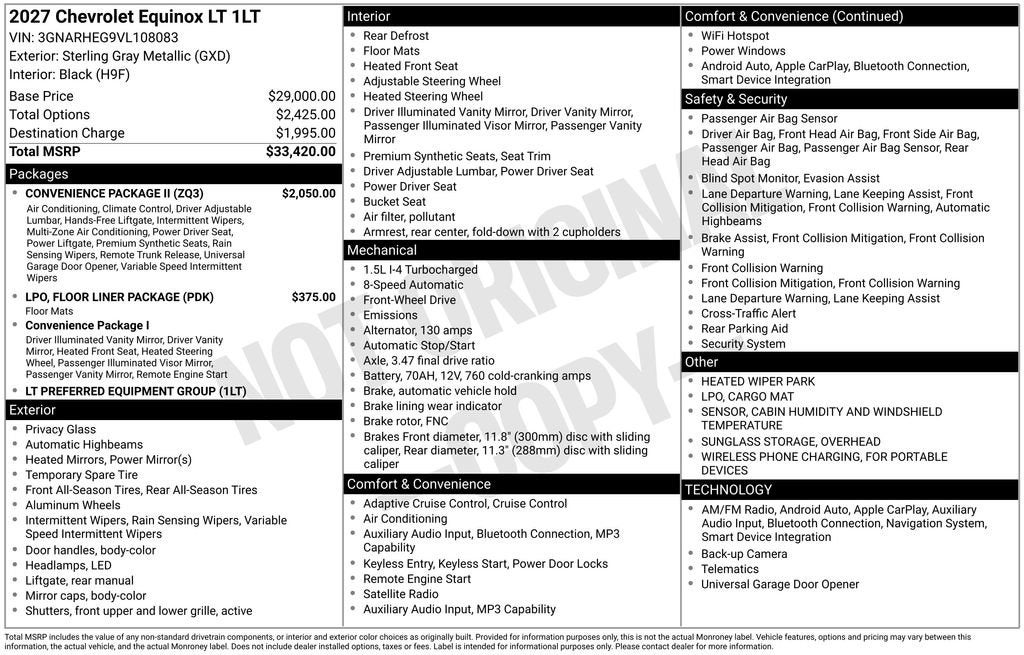 2027 Chevrolet Equinox LT