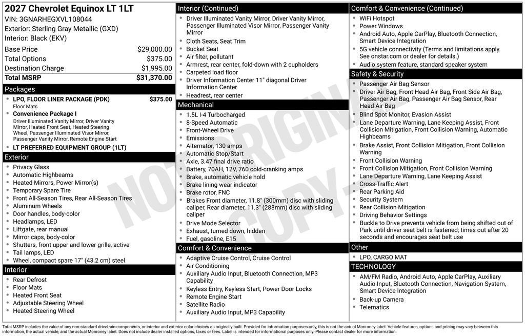 2027 Chevrolet Equinox LT