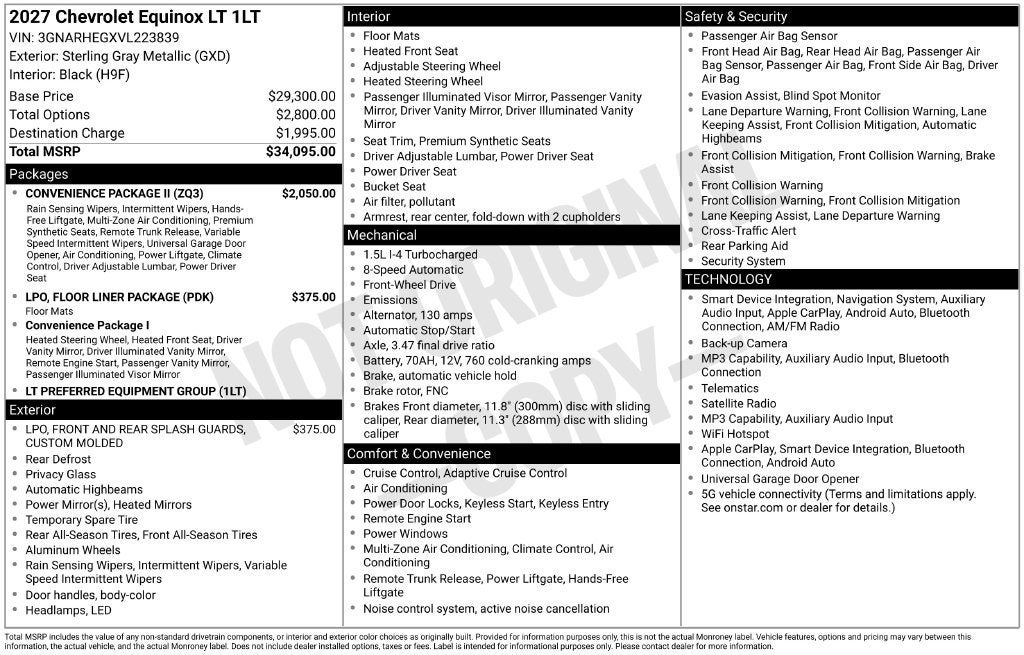 2027 Chevrolet Equinox LT - Photo 38