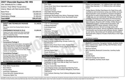 2027 Chevrolet Equinox RS