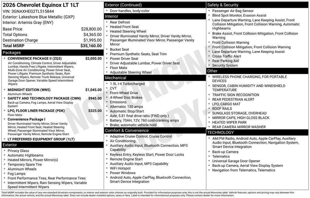 2026 Chevrolet Equinox LT