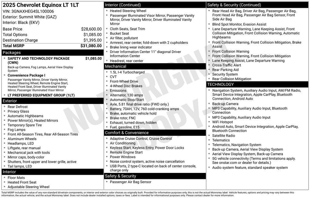 2025 Chevrolet Equinox LT