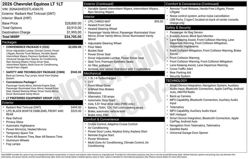 2026 Chevrolet Equinox LT
