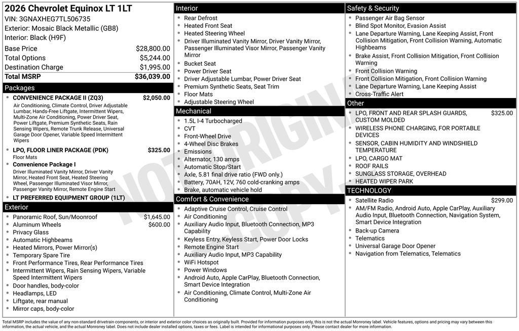 2026 Chevrolet Equinox LT