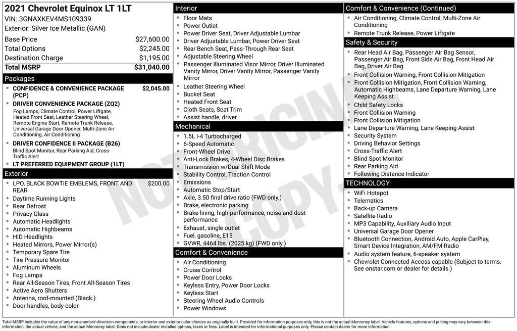 2021 Chevrolet Equinox LT