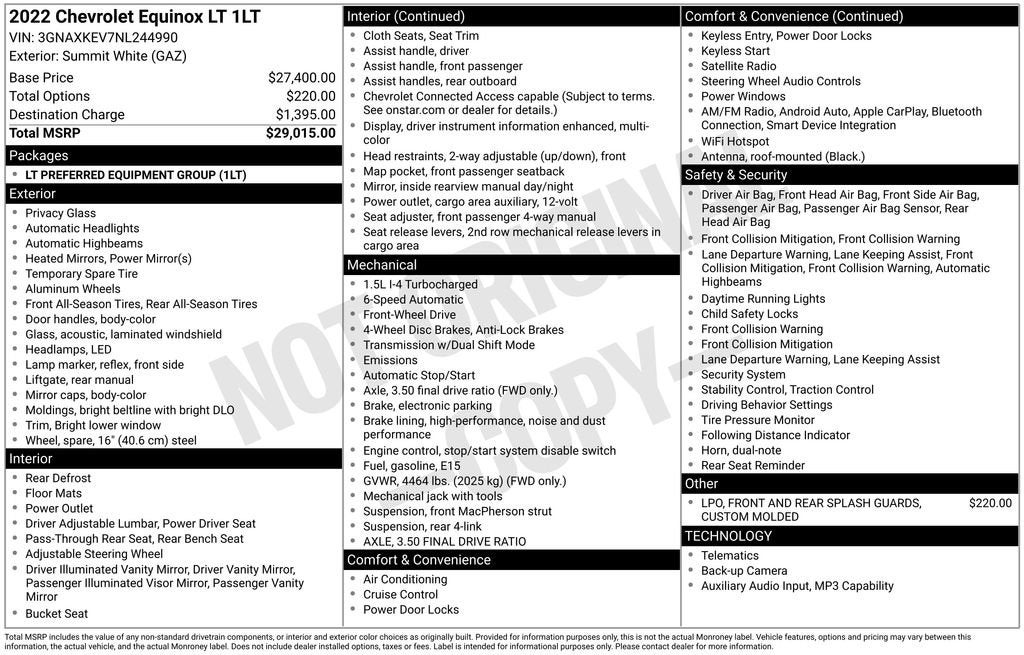 2022 Chevrolet Equinox LT