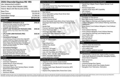2026 Chevrolet Equinox RS