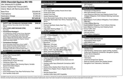 2026 Chevrolet Equinox RS